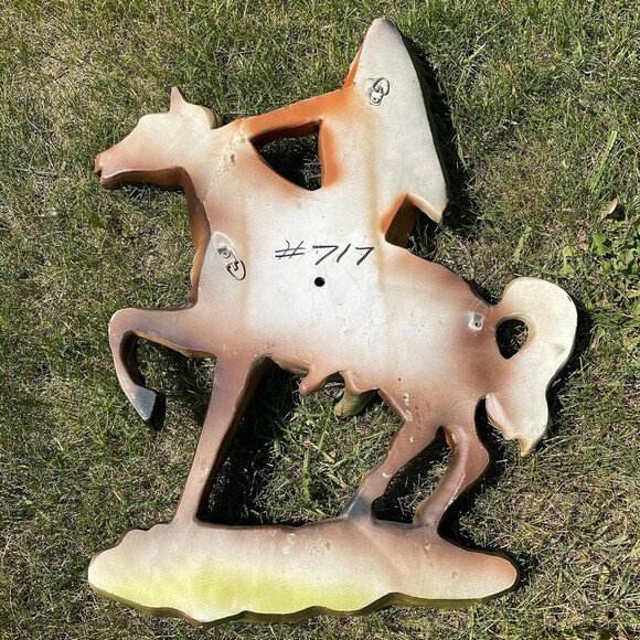 Vintage UNIVERSAL STATUARY CORP CHICAGO 1962 Native American Indian Chief Horse - Picture 6 of 14